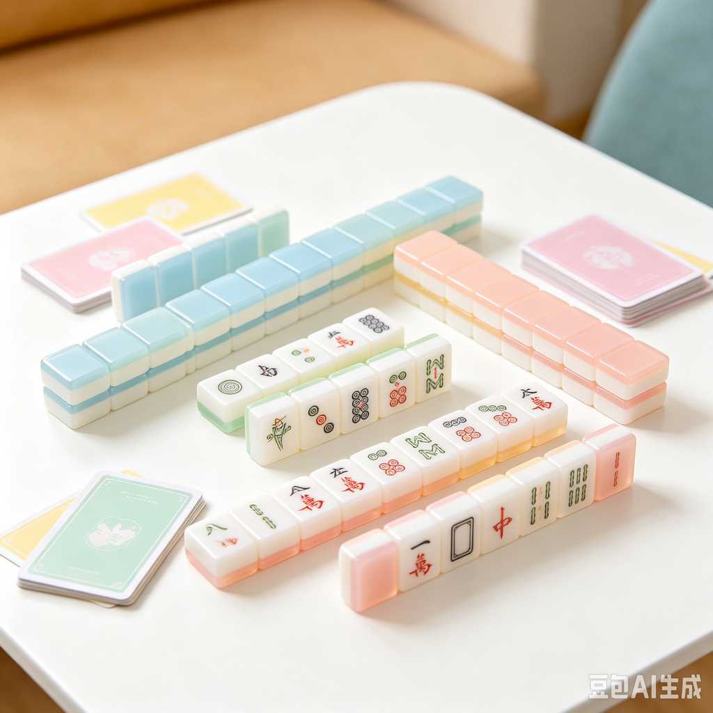 clear mini mahjong tiles portable